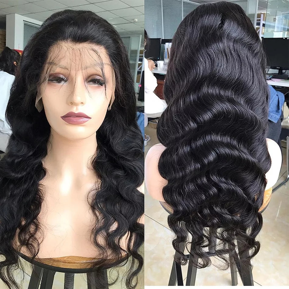 Body Wave 13x4/13x6 Lace Front Human Hair Wigs PrePlucked Brazilian Closure Wig with Baby Hair Remy 360 Lace Frontal Wigs