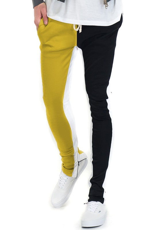 TWO TONE COLOR BLOCK TRACK PANT JOGGER