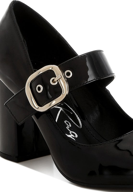 Primula Block Heel Mary Jane Sandals