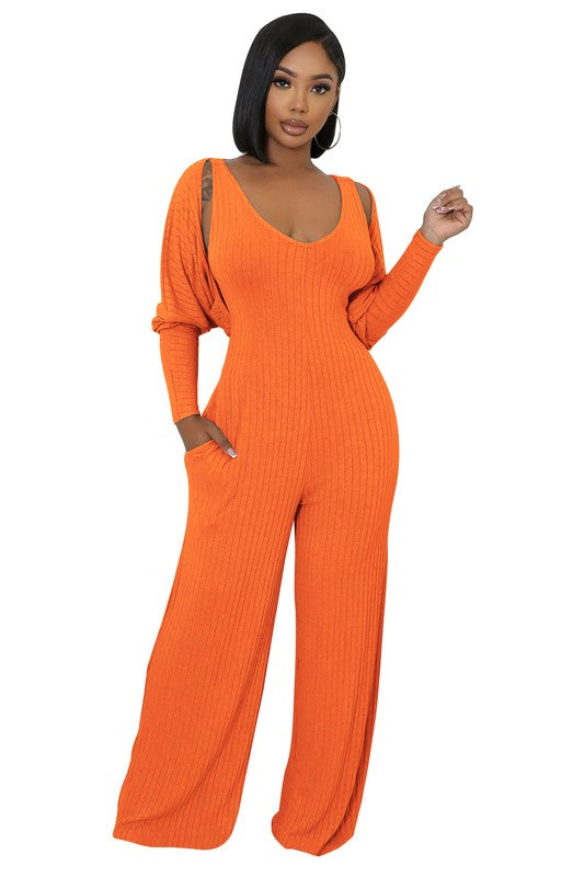 WOMEN TWO PIECE JUMPSUIT SET