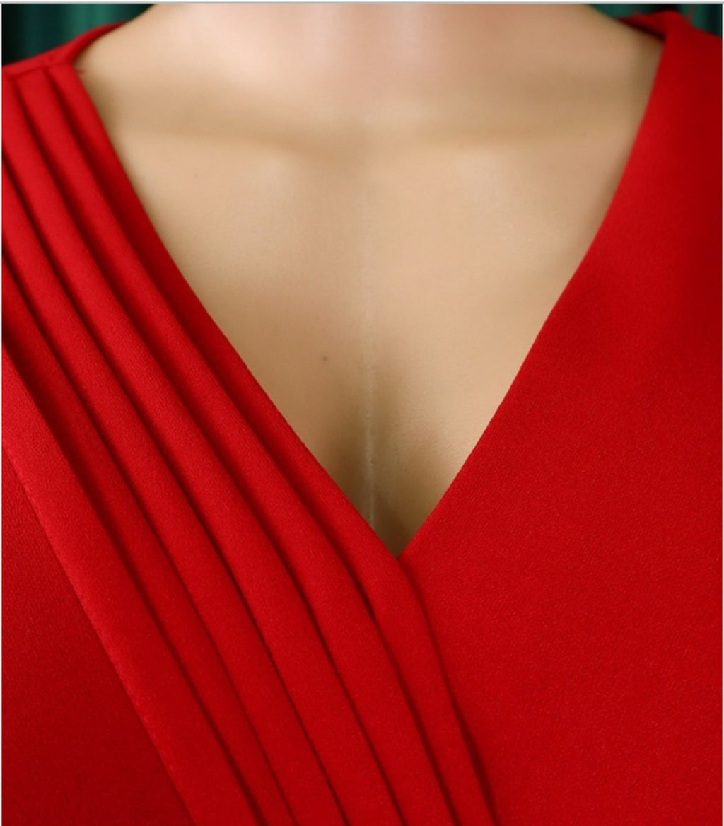 LONG SLEEVE DRESS WITH BELT