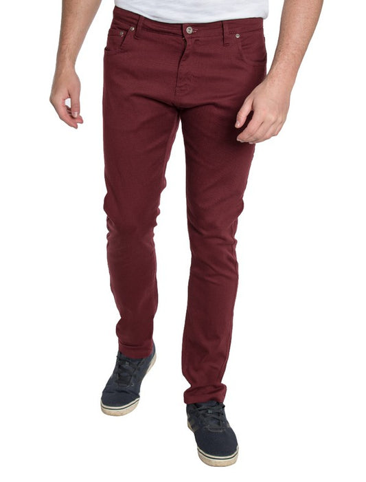 SKINNY JEANS BURGUNDY