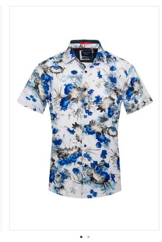 MEN'S SHORT SLEEVE BUTTON DOWN SHIRT