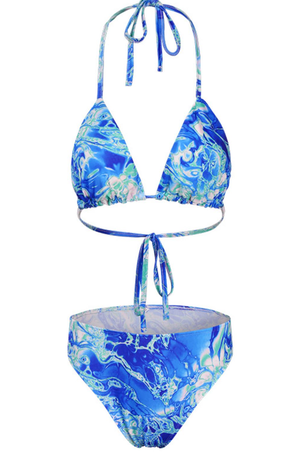 Printed Three-Piece Swimsuit with Bolero