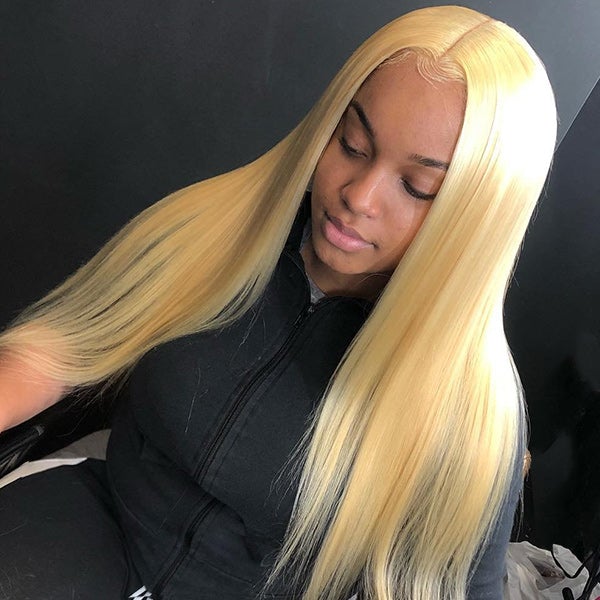 13x6  blonde wig  180%