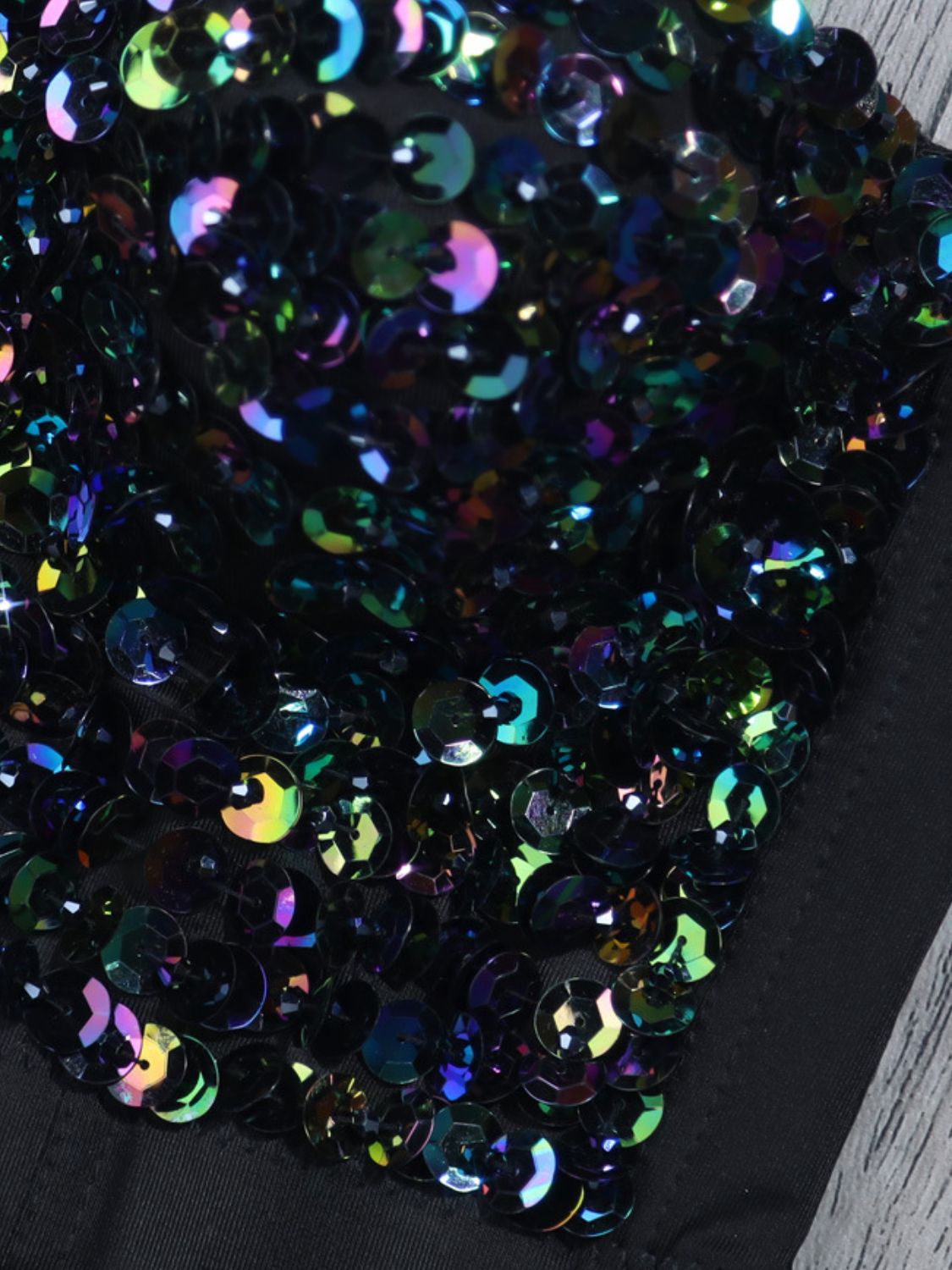 Sequin Adjustable Strap Bustier