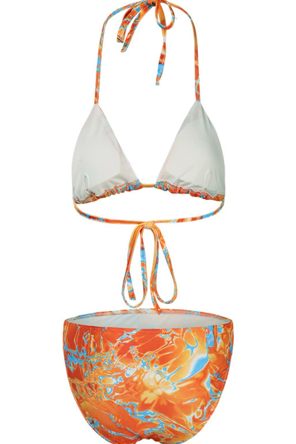 Printed Three-Piece Swimsuit with Bolero